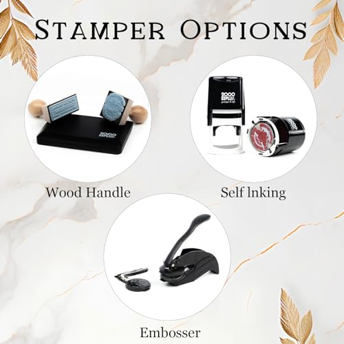 image for Ddmqzsqz Book Embosser Personalized Stamp, Custom Book Embosser Stamp,