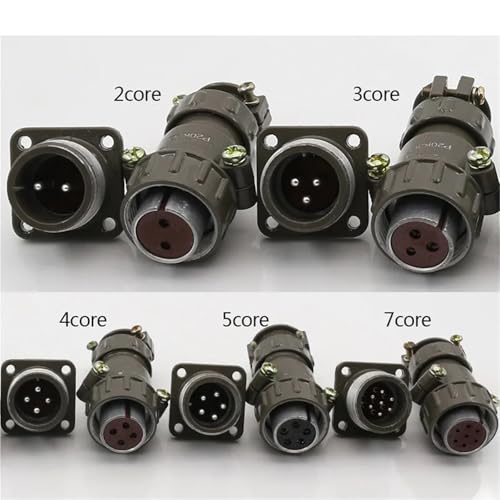 Conector P20 de 4 pines redondo de 20mm para reparar conexiones sueltas 5