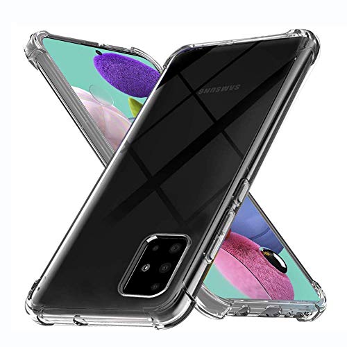 Image of Spazy Case Protective Soft Transparent Shockproof Hybrid Protection Back Case Cover for Samsung Galaxy A71