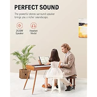 Donner DDP-80 Clavier de Piano Numérique 88 Touches lestées, Action de Marteau II, Piano électrique de Maison Pleine… - Les Beatles, Paul McCartney, John Lennon, RIngo Starr, George Harrison Donner DDP-80 Clavier de Piano Numérique 88 Touches lestées, Action de Marteau II, Piano électrique de Maison Pleine… – Image 4