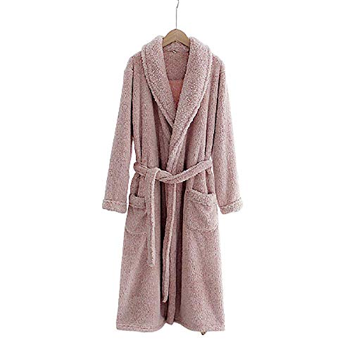 Robe de chambre douce pour femme peignoir en peluche contre le froid de l'hiver
