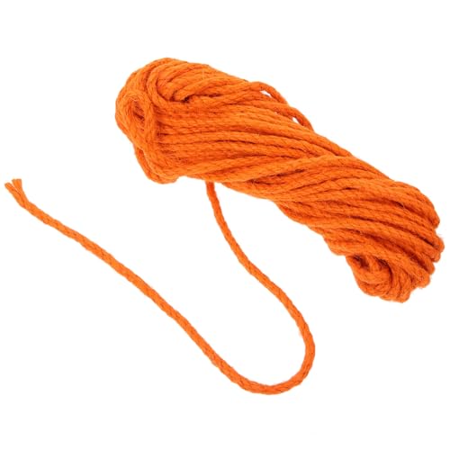 Ipetboom 1 Roll of Natural Sisal Rope Heavy Duty Twine for Cat Scratching Post Cat Scratcher Replacement Cat Tree Scratching Pad Rope Jute Twine DIY Crafts Orange