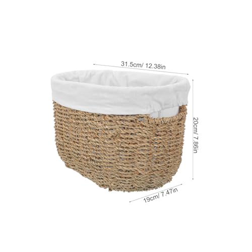 Panier en herbe de calebasse grosse capacité de rangement pour maison - 2