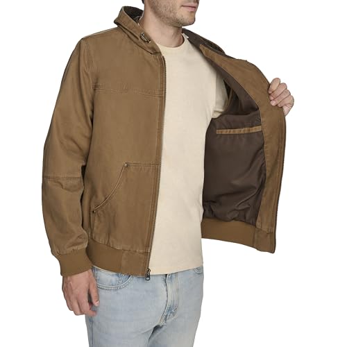Image of Levi's Men's Workwear Cotton Canvas Hooded Bomber Jacket