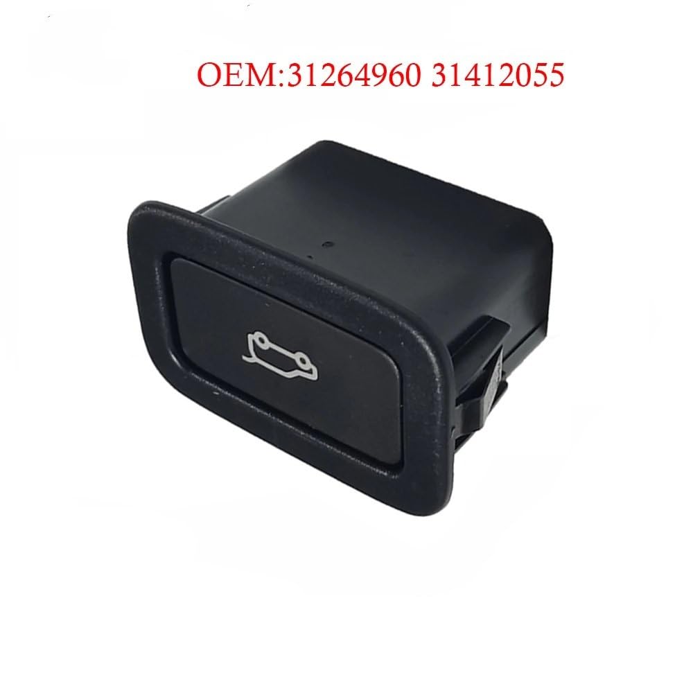 Interrupteur De Déverrouillage Coffre Hayon Pour Jaguar Type F 2014-2020 - Pièce Rechange 31264960 31412055 - Matériau ABS - 7