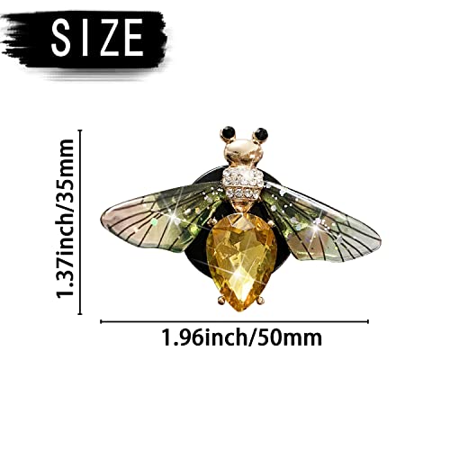 Bling Bee Air Vent Clips, 4 Pcs Crystal Bee Car Air Fresheners Vents Clips Car Diffuser Diamond Funny Car Interior Decor Cute Car Accessories Car Decoration For Women +Sunflower Mask Hook #TOP5