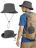Polyvalent - Grâce à ses larges bords, ce chapeau safari protège le visage et la nuque des rayons directs du soleil. Il est idéal pour diverses activités de plein air telles que les voyages, l’escalade, la randonnée, le vélo, la pêche, le camping, la navigation de plaisance, etc