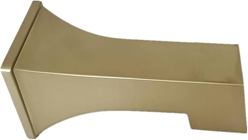 Juego de grifos de sistema de ducha de baño, pieza de repuesto cuadrada de salida de agua, boquilla de bañera sin desviador para tubo de cobre de 12