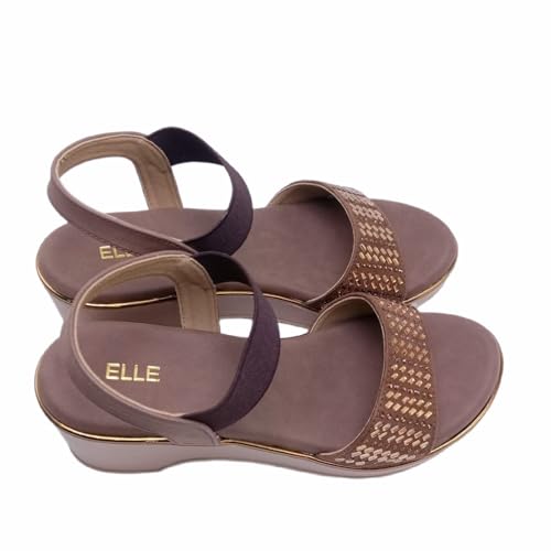 Image of Women's And Girls Quinon Wedge Sandals Fancy Type With Ankle Strap