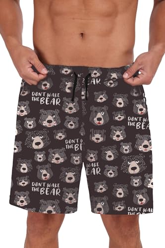 Image of Mens Pajamas Set Lightweight Summer Pjs Sleepwear Soft Comfy Short Sleeve Loungewear With Pocket (S-4X)
