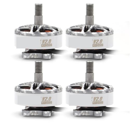 V2306 V2.0 2306 1950KV 5-6S / 2400KV 4S Lipo FPVブラシレスモーター 4mmシャフト 16x16mm フリースタイルクワッドコプタードローン用(4PCS KV2400)