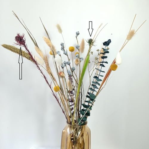 Flores Secas Mini Piña con Tallo 23" para Decoración miniatura 7