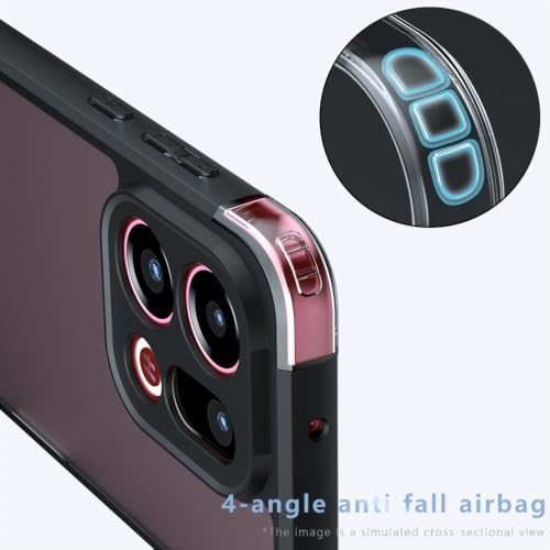Image of Matte PC + TPU Phone Case for Oppo Find X9s 5G / Oppo Find X9 5G Air Bag Protection, Anti-Fingerprint, Never Turns Yellow, Micro Arc Edge, Camera Protection, Skin-Friendly Feel, Black