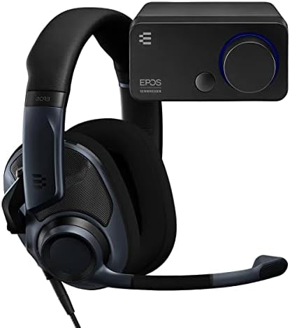 EPOS Audio Limited Edition PC Gaming Audio Bundle with H6PRO Open Acoustic Gaming Headset (Sebring Black) and GSX 300 External Audio Card (Black)