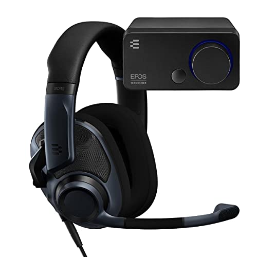 EPOS H6Pro + GSX 300 Bundle - Für PC, Mac,Gaming Dac/Externe USB-Soundkarte mit 7.1 Surround Sound, hochauflösende Audio EQ Voreinstellungen für Gaming, Filme und Musik – Gaming Soundkarte, Black