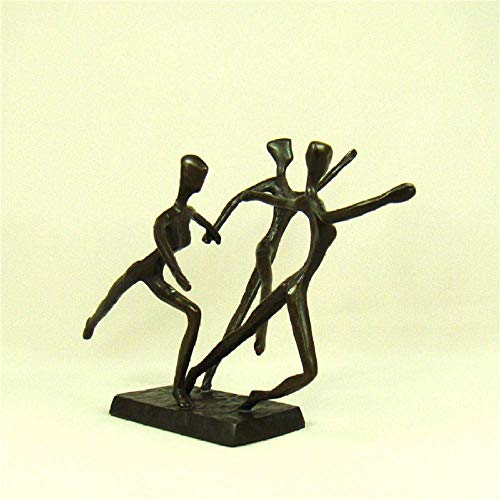 Figurine de Patinage Artistique en cuivre H3TF5J statuette en métal pour décoration d'intérieur - 2