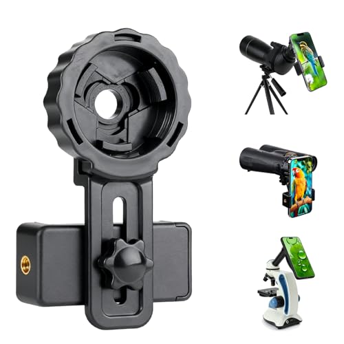 Universal Binocular Phone Adapter with 360° Rotation