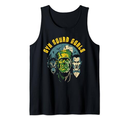Gym Squad Goals Monsters of Halloween, espeluznante amante del fitness Camiseta sin Mangas