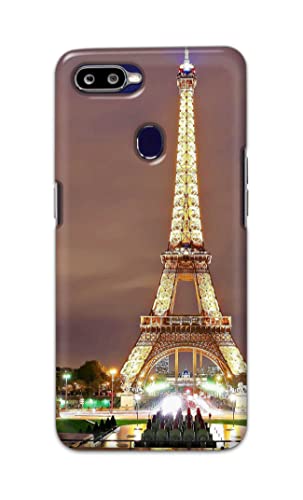 Image of PRINTFIDAA Lovers Famous Place Eiffel Tower in Paris Printed Designer Hard Case for Oppo F9 / Oppo F9 Pro /Realme 2 Pro /Realme U1, RMX1801, RMX1807 Back Cover -(e) RPM1009