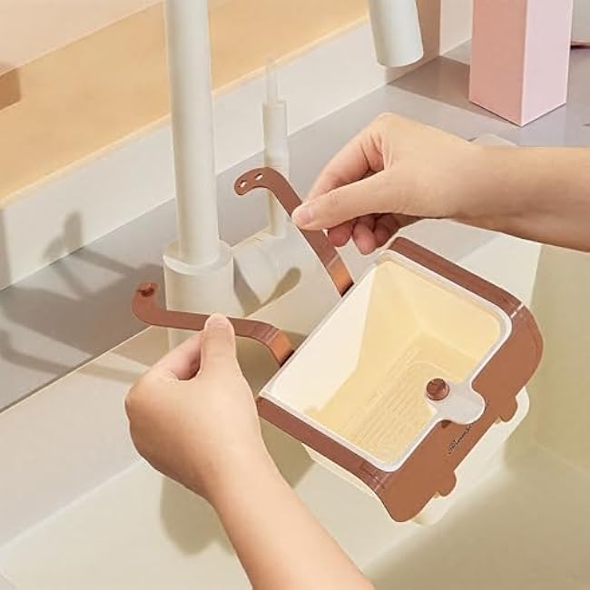 Kitchen Sink Strainer, Hanging Food Residue Filter Drain Basket,Sink Shelf, PP, 204¡Á140¡Á129mm, 123g