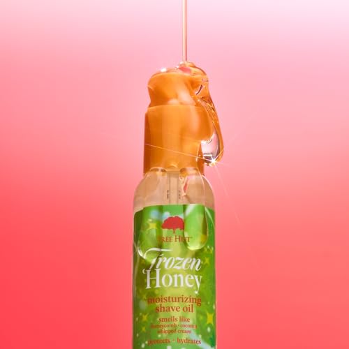 Image of Tree Hut Mini Frozen Honey Moisturizing Shave Oil, Travel Size, 2 Fl Oz | Nourishing Gel-to-Oil Formula for a Close, Smooth Shave, Made with Shea Butter, For All Skin Types, TSA Approved