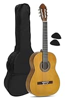 Juan Miguel Navarrez Konzertgitarre, klassische Gitarre, 4/4 honey - Natur, inkl. Tasche