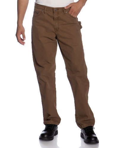 Dickies Men's Sanded Duck Carpenter Jean, Timber, 32x32
