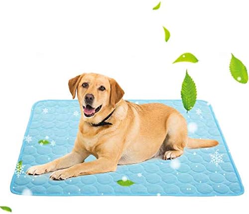 Jaaytct Cooling Mat for Dogs Cats Ice Silk Pet Self Cooling Pad Blanket for Pet Beds/Kennels/Couches/Car Seats/Floors
