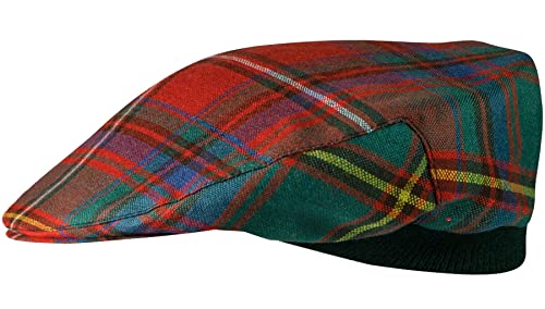 Casquette plate tartan homme femme chapeau écossais ajustable
