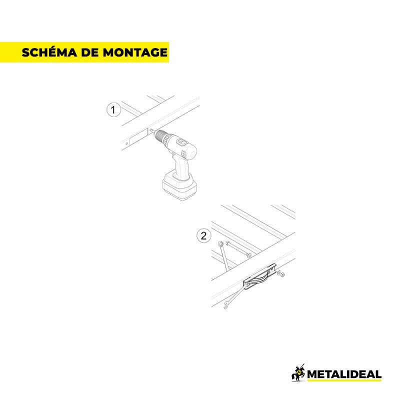 Metalideal - Rueda para puerta corredera Ø 80mm, Soporte interior, Inox AISI 304, Perfil en U para raíl 16mm