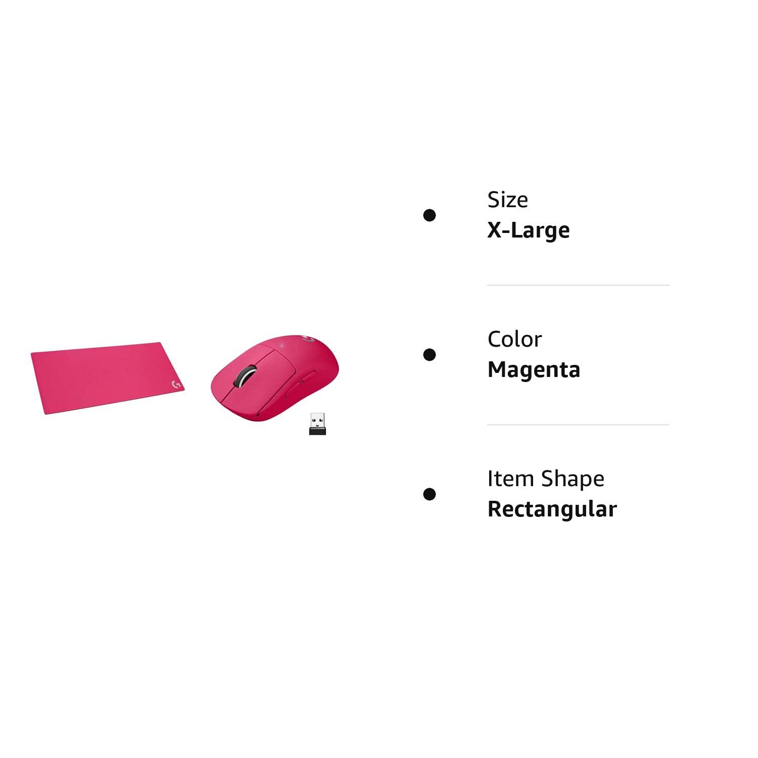 Logitech G PRO X SUPERLIGHT Wireless Gaming Mouse, Ultra-Lightweight, HERO 25K Sensor, 25,600 DPI, 5 Programmable Buttons, Long Battery Life, Compatible with PC / Mac - Black