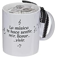 Mopec .1 Taza cerámica "música en el aire con 6bombones