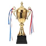 Trophée de Grande Taille: Ce trophée mesure 39 cm de hauteur, ce qui en fait une pièce imposante et remarquable. Il est conçu pour attirer l'attention et honorer les vainqueurs des compétitions sportives avec son apparence majestueuse et imposante.