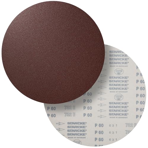 10 x STARCKE Schleifscheibe 732EK | Klett haftend | 300 mm ungelocht | Korn 80