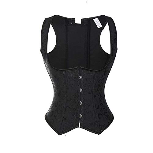 1Pc Corset Bustier Top-Steampunk Waist-Cincher Women Femme Size: X-Large; Material: Spandex-image-46