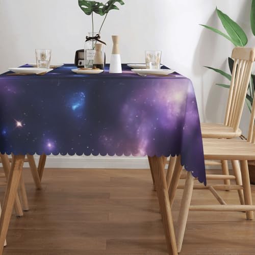 Nappe de table de salle à manger galaxie facile à nettoyer