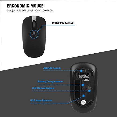 cimetech Tastatur Maus Set Kabellos - Image 6