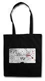 Größe: 38 cm x 42 cm Urban Backwoods Vu Volume Units Meter II Hipster Bag Beutel Stofftasche Einkaufstasche
