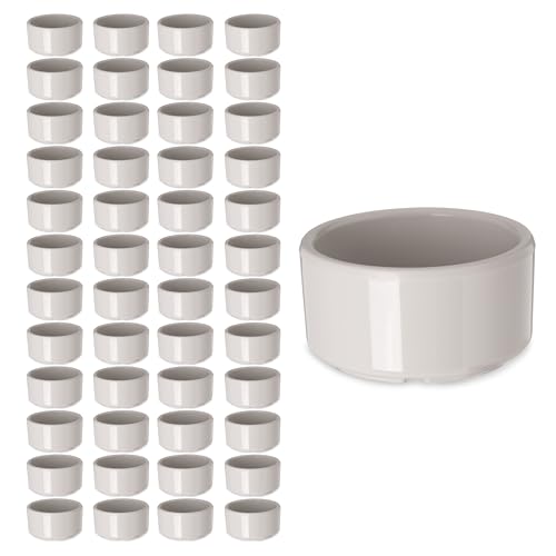 Carlisle FoodService Products 41042 Melamine Straight-Sided Ramekin, 2-oz. Capacity, 2-7/8" x 1-1/4", Bone (Case of 48)