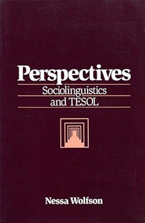 Perspectives :  sociolinguistics and TESOL /