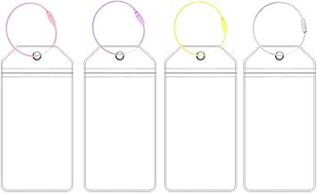Set of 4 Cruise Luggage Labels – Transparent Waterproof Suitcase Labels Cruise Accessories for Suitcase Travel Airplane Bags 9 x 19 cm