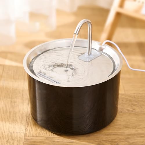 Fuente automática para mascotas de acero inoxidable 3L