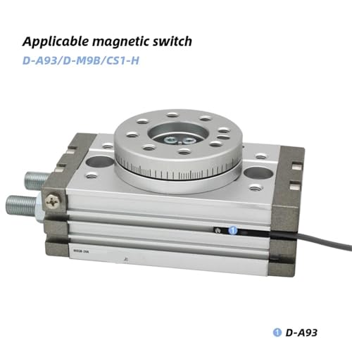 Vérin pneumatique rotatif MSQB10A avec angle réglable 0-190° - 5