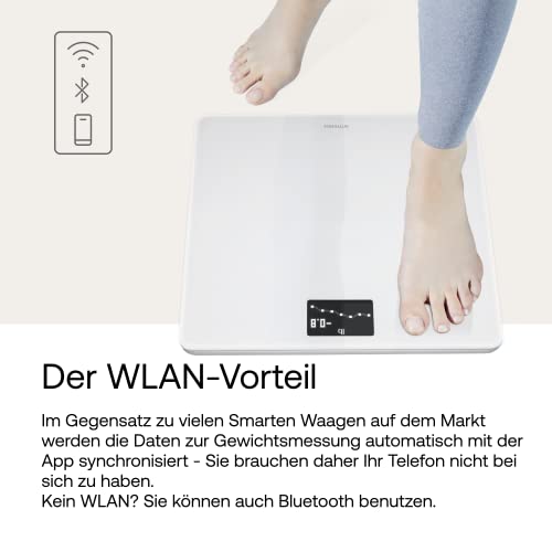 Withings Body — WIFI-verbundene Waage mit Gewichts- und BMI-Tracking, digitale Personenwaage mit App-Synchronisierung über Bluetooth oder… – Ansicht 3