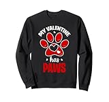 my valentine has paws – gatto prova d'amore san valentino felpa