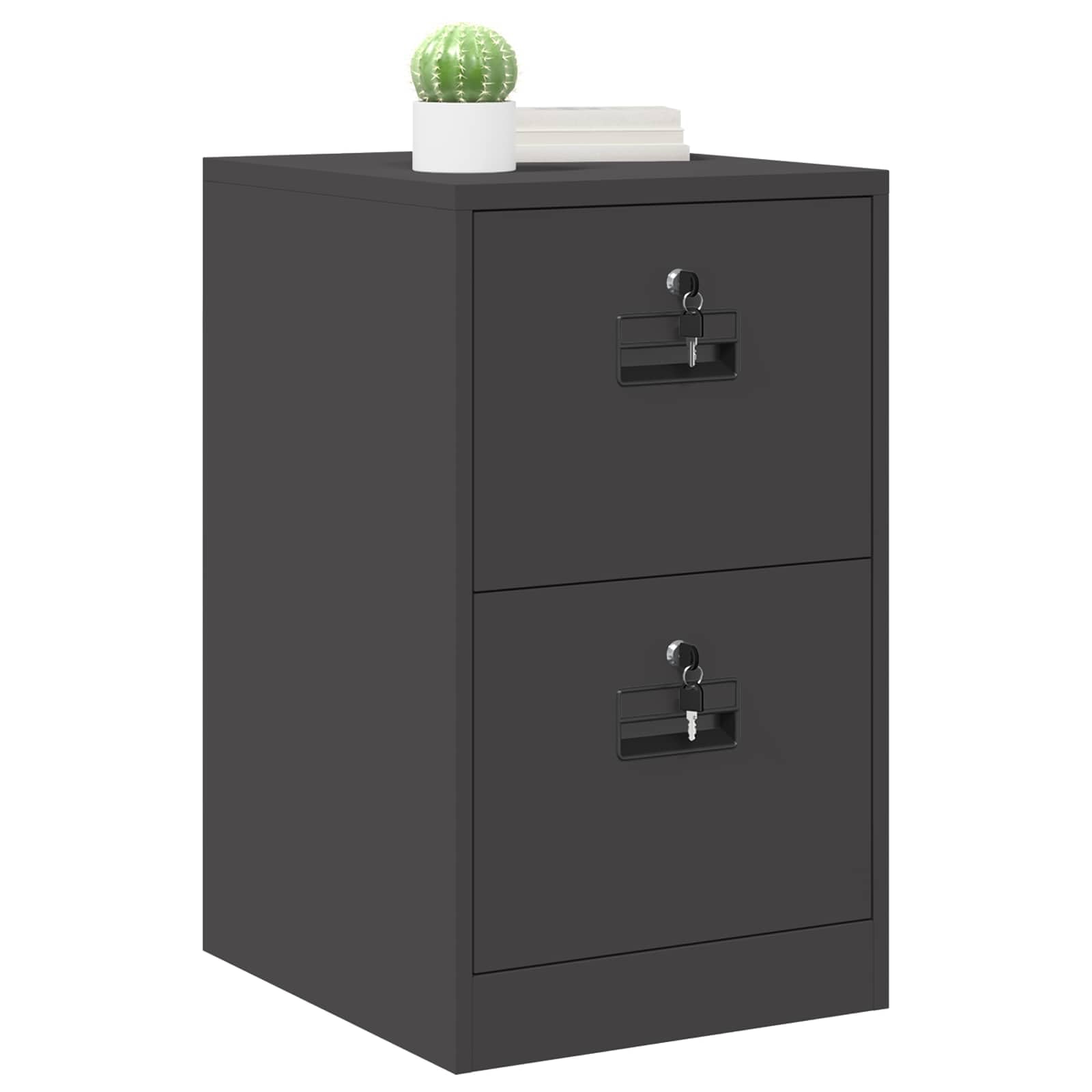 Armoire de classement en acier froid Noir 44 x 50 x 74,5 cm