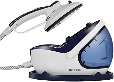 Garment Clothes Steamer, KOTLIE Professional Clothing Steamer, 1600W 2 in 1 Fabric Steamer and Steam Iron, Fast Heat-up and Self-cleaning Portable Clothes Steamer