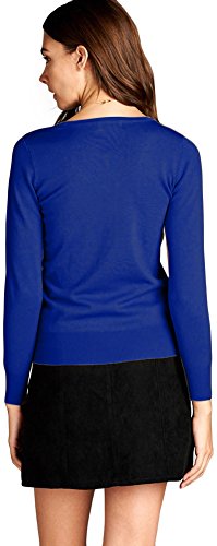 Image of ToBeInStyle Women's Classic Long Sleeve V-Neck Pullover Sweater