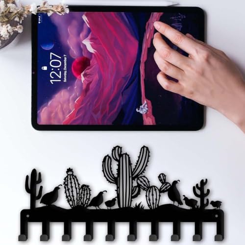 Soporte de metal para llaves de cactus que evita la pérdida de llaveros 8