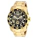 Invicta Men's 19837 Pro Diver 18k Gold Ion-Plated Stainless Steel Watch